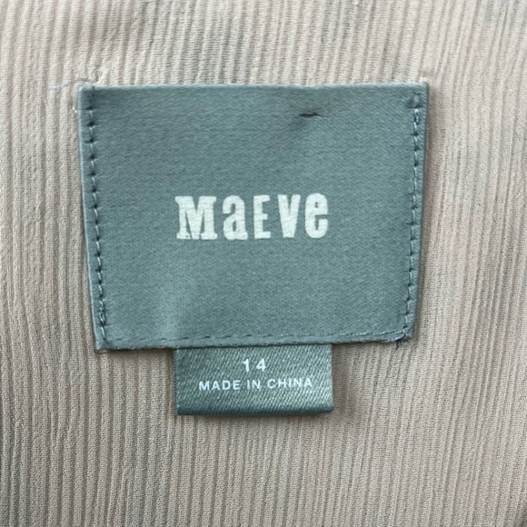 Anthropologie Maeve | Viola Paisley Floral Lace Peasant Blouse Size 14 - Picture 6 of 7